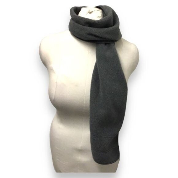 LLBean Unisex Polartec Fleece Scarf, Blue-Gray, OSFA - Picture 2 of 7